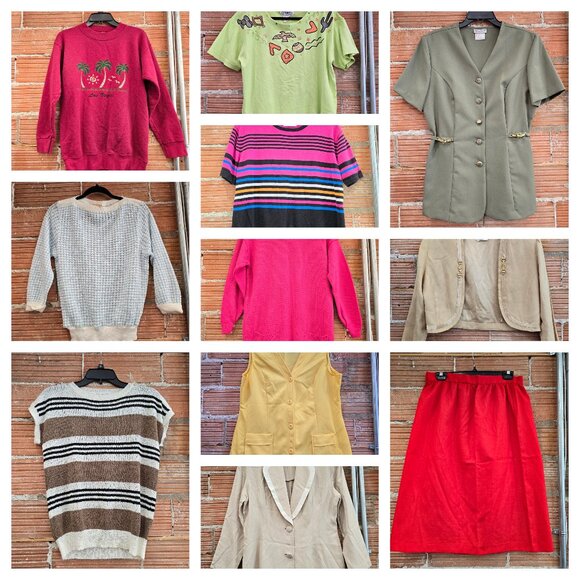 Vintage Clothing To Resell 11 Pieces Coastal Grandma Retro - Picture 1 of 13